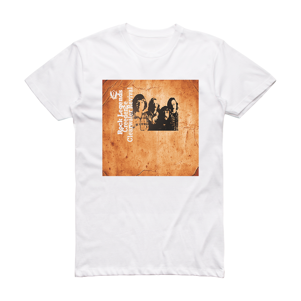 Creedence Clearwater Revival Rock Legends Album Cover T-Shirt White ...