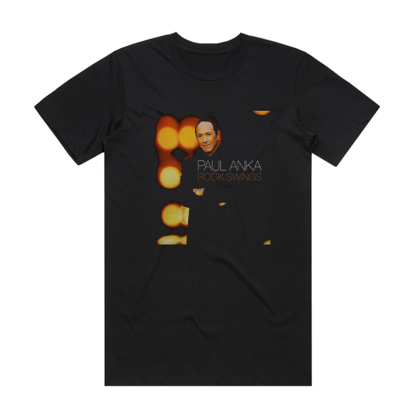 Paul Anka Rock Swings Album Cover T-Shirt Black