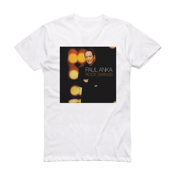 Paul Anka Rock Swings Album Cover T-Shirt White