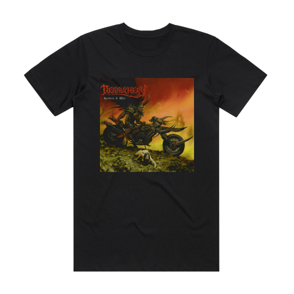 Debauchery Rockers War Album Cover T-Shirt Black