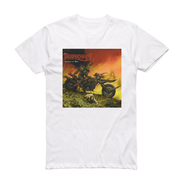 Debauchery Rockers War Album Cover T-Shirt White