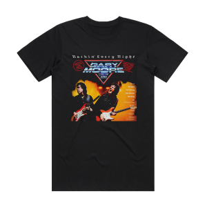 Gary Moore Rockin Every Night Live In Japan Album Cover T-Shirt Black