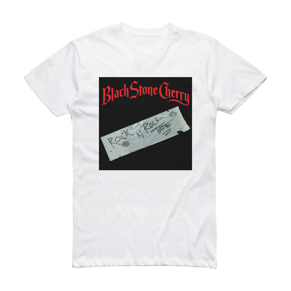 Black Stone Cherry Rocknroll Tape Album Cover T-Shirt White