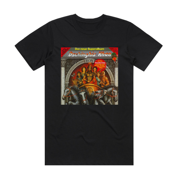 Dschinghis Khan Rom Album Cover T-Shirt Black