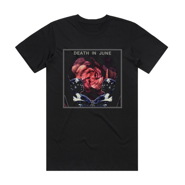 Death in June Rose Clouds Of Holocaust Album Cover T-Shirt Black