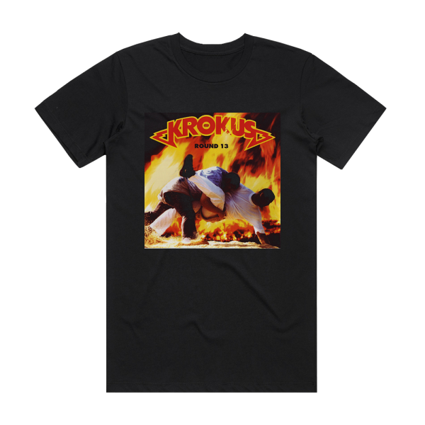 Krokus Round 13 Album Cover T-Shirt Black