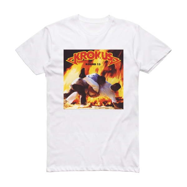 Krokus Round 13 Album Cover T-Shirt White