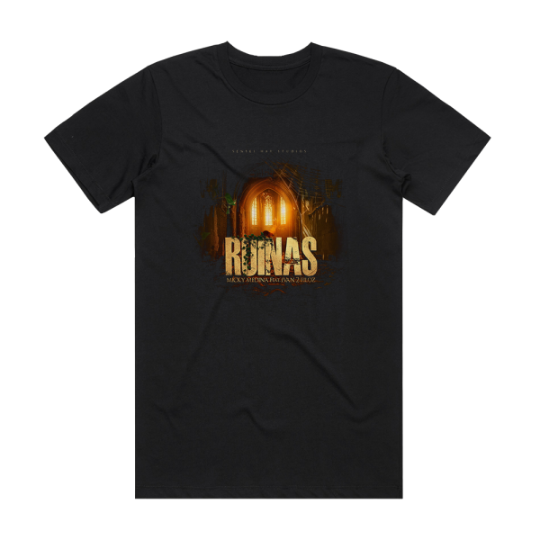 Micky Medina Ruinas Album Cover T-Shirt Black