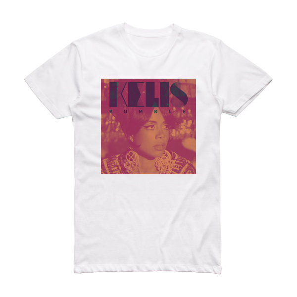 Kelis Rumble Album Cover T-Shirt White