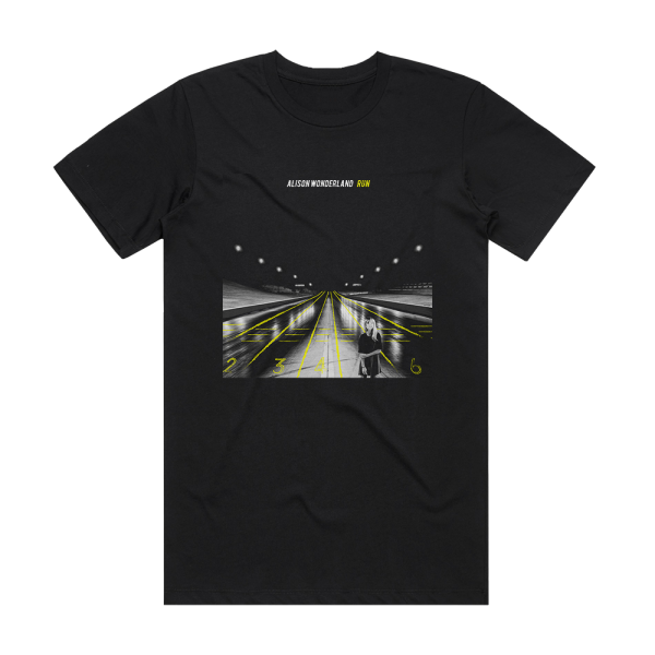 Alison Wonderland Run Album Cover T-Shirt Black