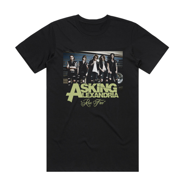 Asking Alexandria Run Free Album Cover T-Shirt Black