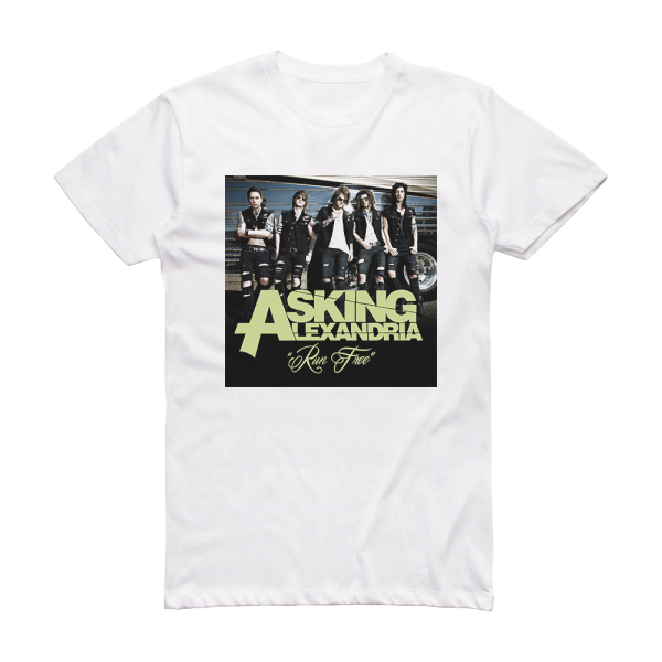 Asking Alexandria Run Free Album Cover T-Shirt White