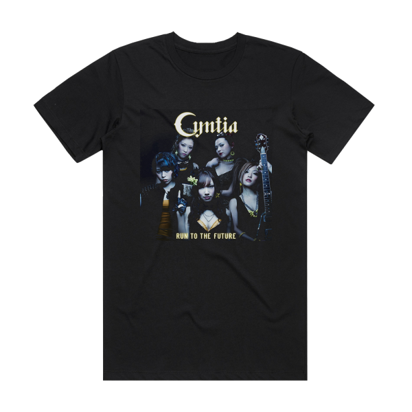 Cyntia Run To The Future Album Cover T-Shirt Black