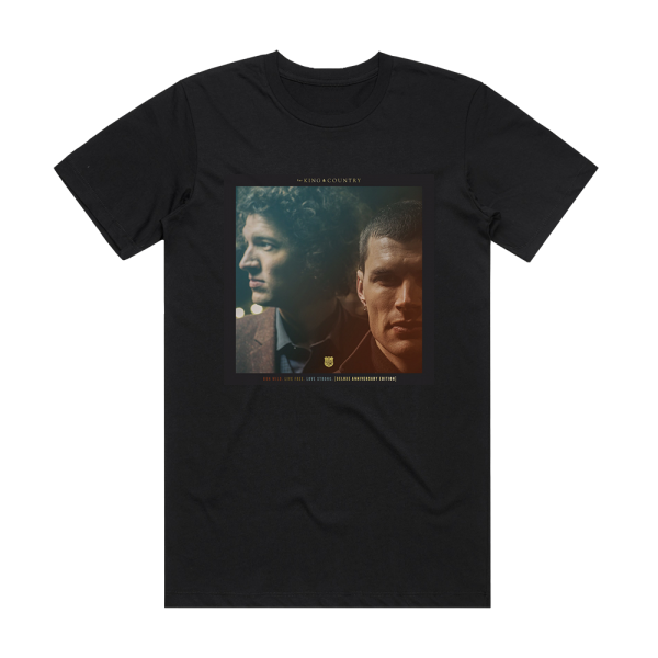 For King & Country Run Wild Live Free Love Strong 2 Album Cover T-Shirt Black