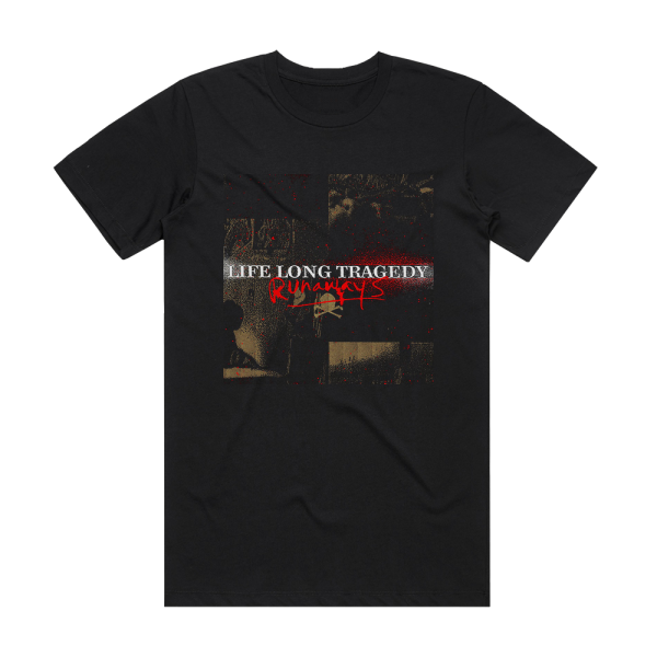 Life Long Tragedy Runaways Album Cover T-Shirt Black