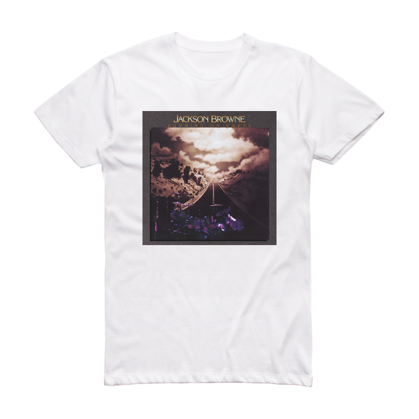 Jackson Browne Running On Empty Album Cover T-Shirt White