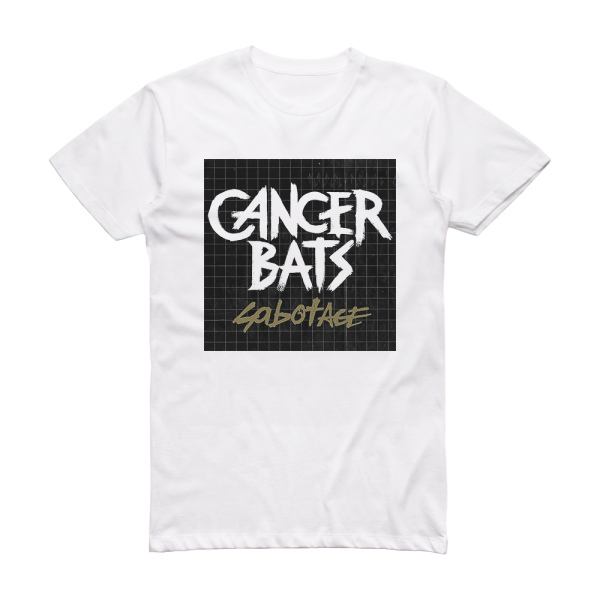 Cancer Bats Sabotage Album Cover T-Shirt White