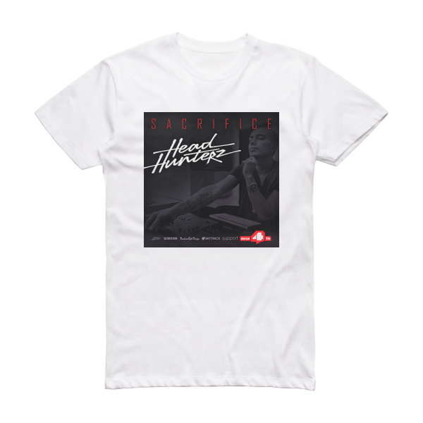 Headhunterz Sacrifice Album Cover T-Shirt White