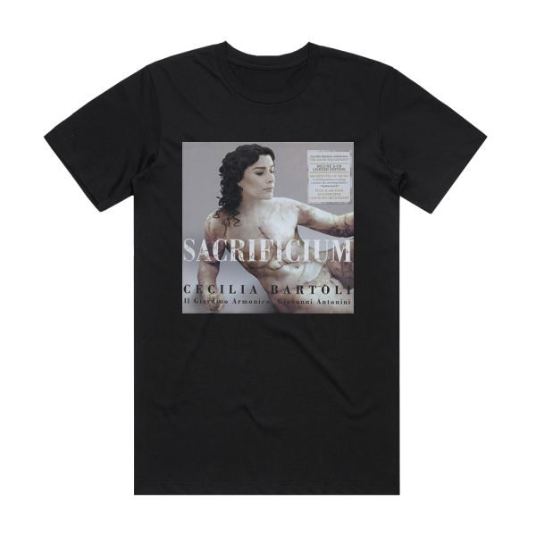 Cecilia Bartoli Sacrificium Album Cover T-Shirt Black