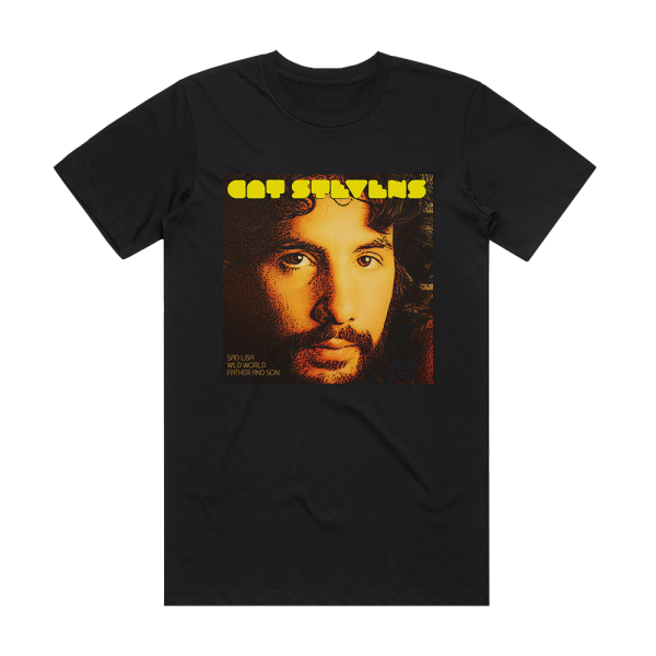 Cat Stevens Sad Lisa Album Cover T-Shirt Black