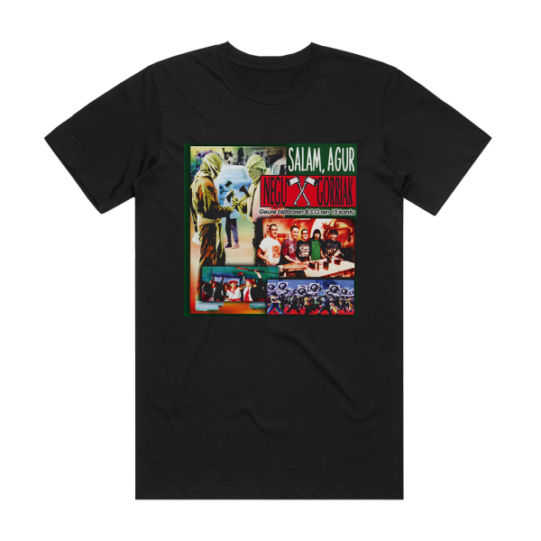 Negu Gorriak Salam Agur Album Cover T-Shirt Black