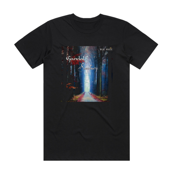 Gandalf Sanctuary Album Cover T-Shirt Black