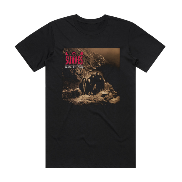 Los Suaves Santa Compaa Album Cover T-Shirt Black