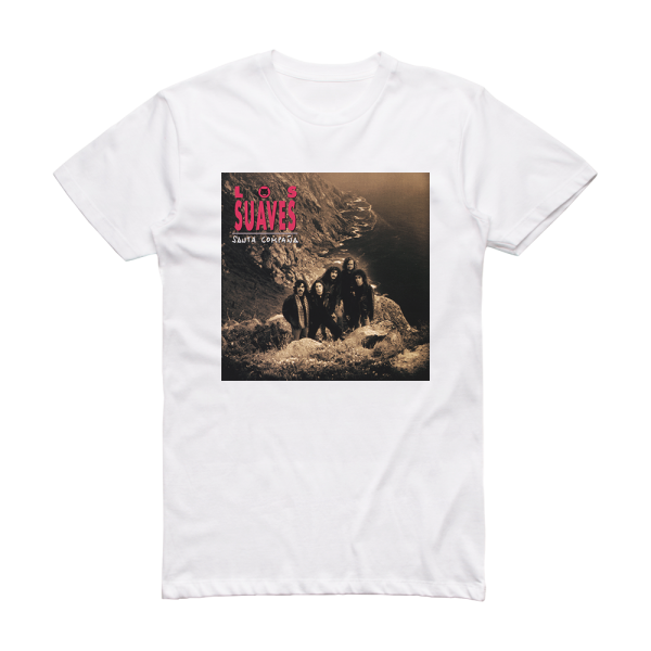 Los Suaves Santa Compaa Album Cover T-Shirt White