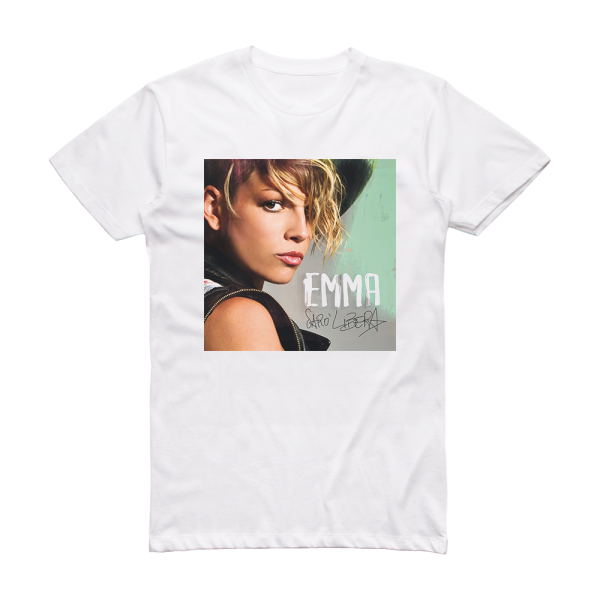 Emma Sar Libera Album Cover T-Shirt White