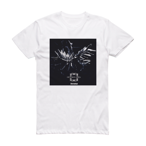 October Falls Sarastus Album Cover T-Shirt White