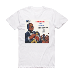 Louis Armstrong and His All-Stars Satchmo On Stage Album Cover T-Shirt White
