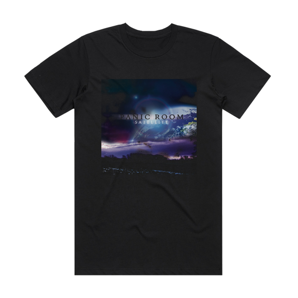 Panic Room Satellite 2 Album Cover T-Shirt Black