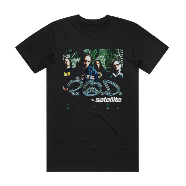 P O D Satellite 2 Album Cover T-Shirt Black