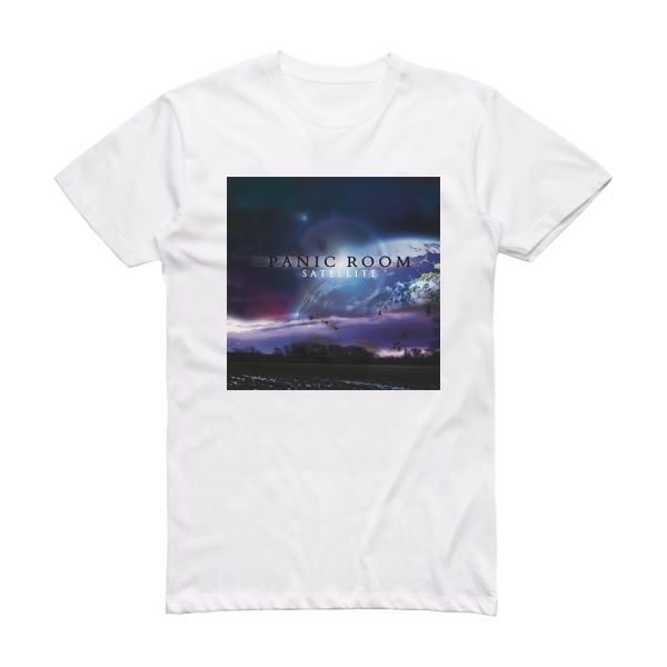 Panic Room Satellite 2 Album Cover T-Shirt White