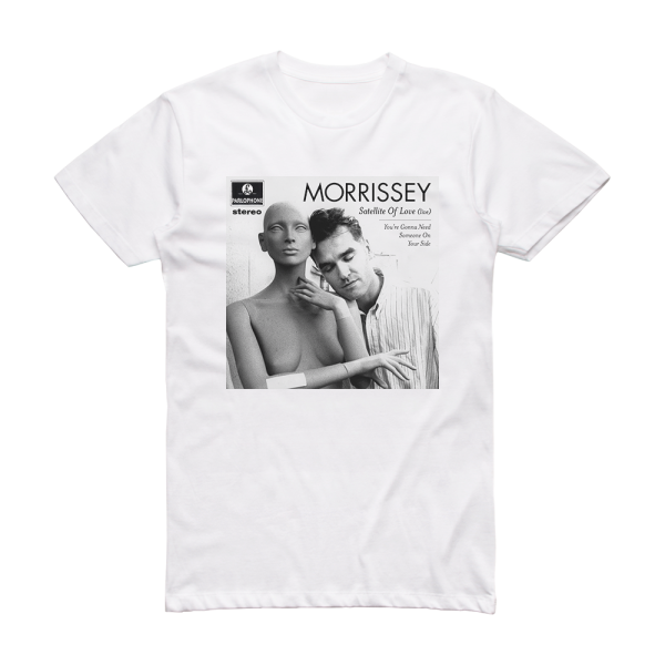 Morrissey Satellite Of Love Live Album Cover T-Shirt White