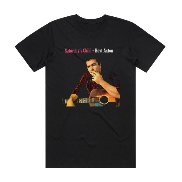 Hoyt Axton Saturdays Child 1 Album Cover T-Shirt Black