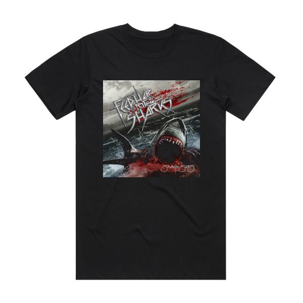 Feed Her to the Sharks Savage Seas Album Cover T-Shirt Black