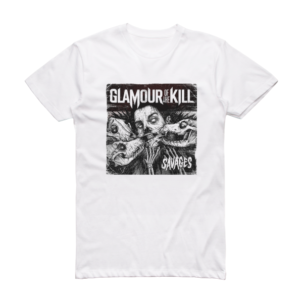 Glamour of the Kill Savages Album Cover T-Shirt White