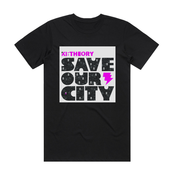 KiTheory Save Our City Album Cover T-Shirt Black