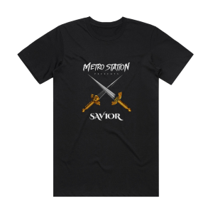 Metro Station Savior Album Cover T-Shirt Black
