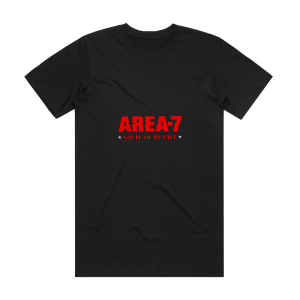 Area-7 Say It To My Face Album Cover T-Shirt Black