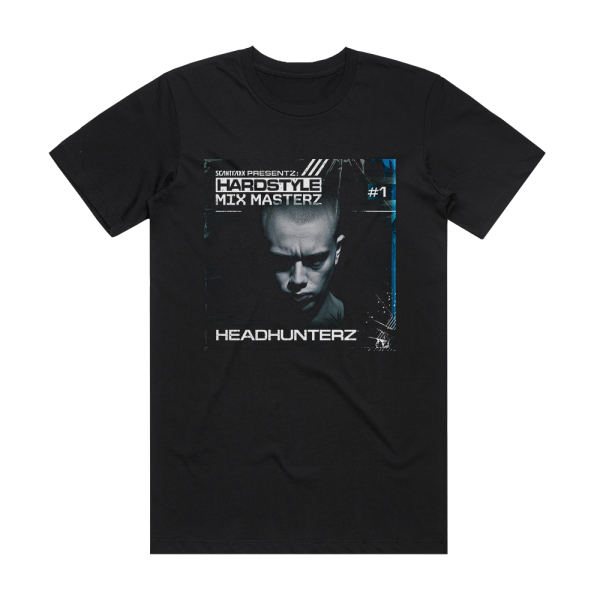 Headhunterz Scantraxx Presents Hardstyle Mix Masterz 1 Album Cover T-Shirt Black