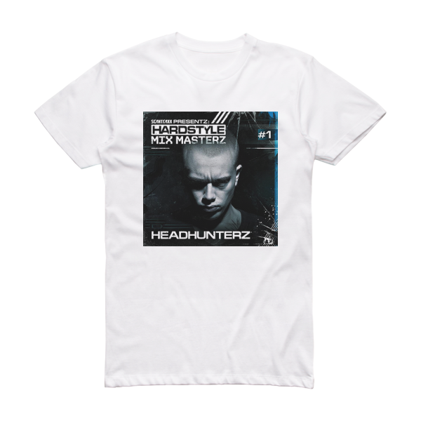 Headhunterz Scantraxx Presents Hardstyle Mix Masterz 1 Album Cover T-Shirt White