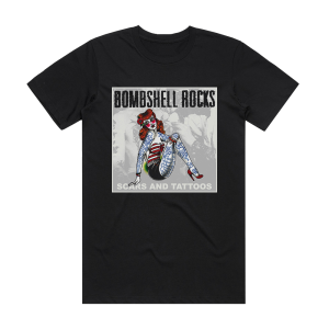 Bombshell Rocks Scars And Tattoos Album Cover T-Shirt Black