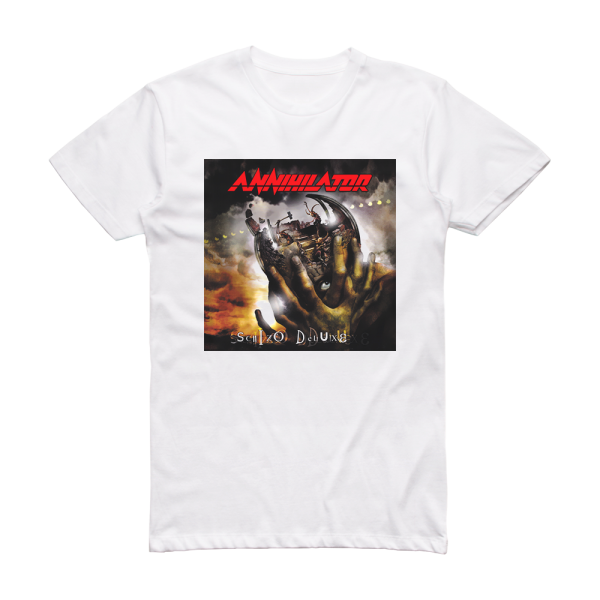 Annihilator Schizo Deluxe Album Cover T-Shirt White