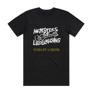 Monsters of Liedermaching Schnaps Kekse Album Cover T-Shirt Black