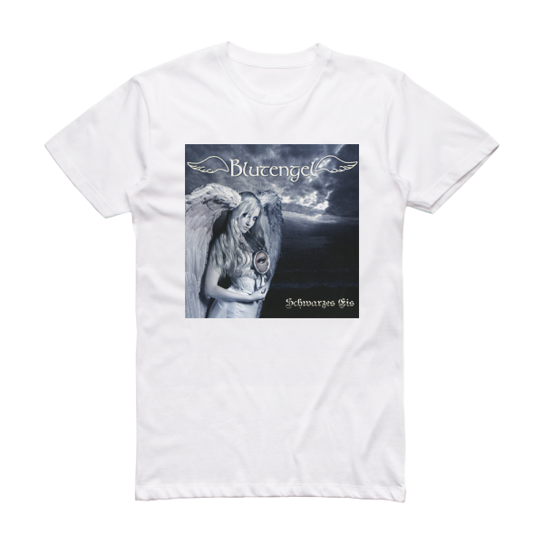 Blutengel Schwarzes Eis Album Cover T-Shirt White