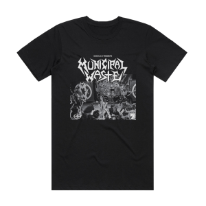 Municipal Waste Scion Av Presents Municipal Waste Album Cover T-Shirt Black