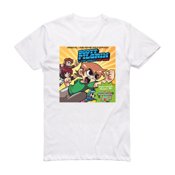 Anamanaguchi Scott Pilgrim Vs The World The Game Album Cover T-Shirt White