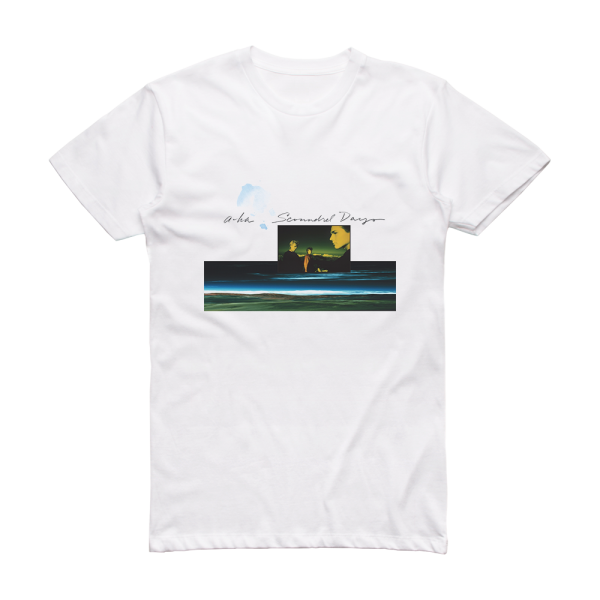 a‐ha Scoundrel Days Album Cover T-Shirt White